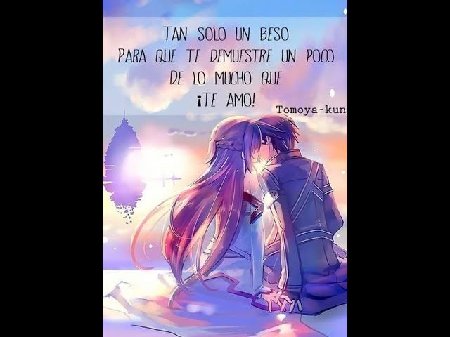 imagenes de amor de anime con frases