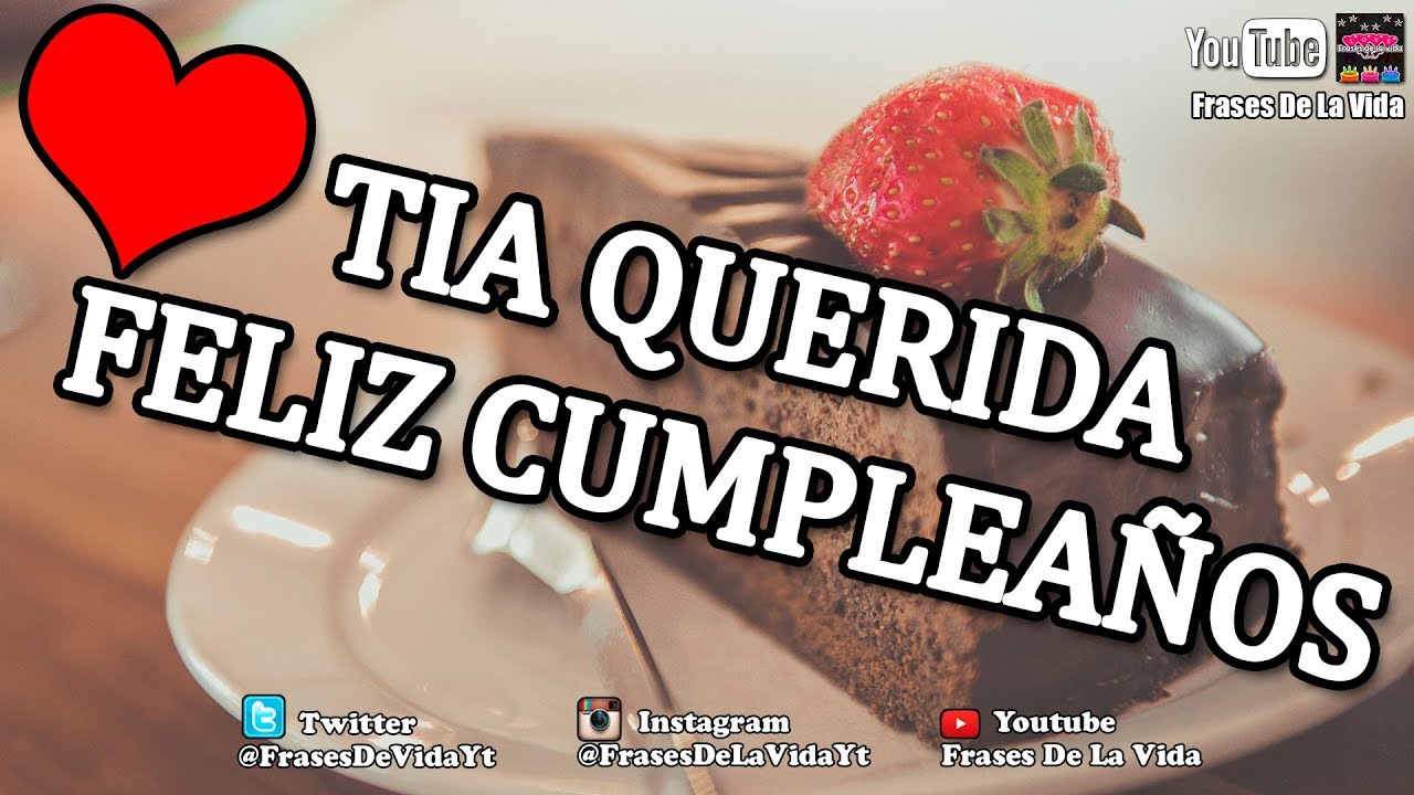 palabras de cumpleaños para mi tía