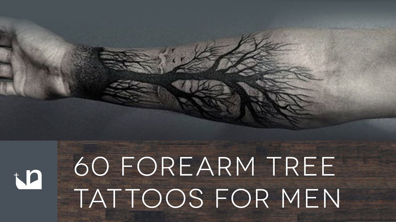 tatuaje de arbol en el brazo