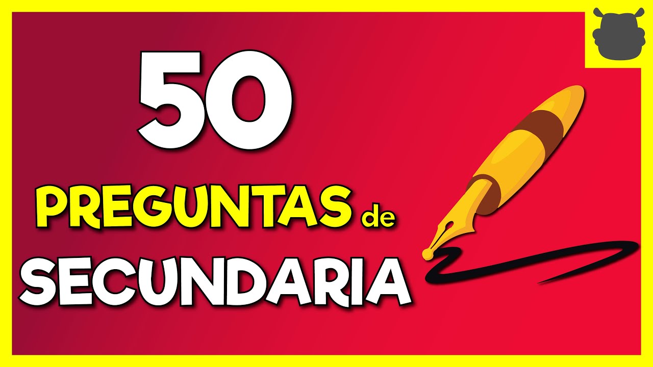 10 preguntas de español con respuesta secundaria