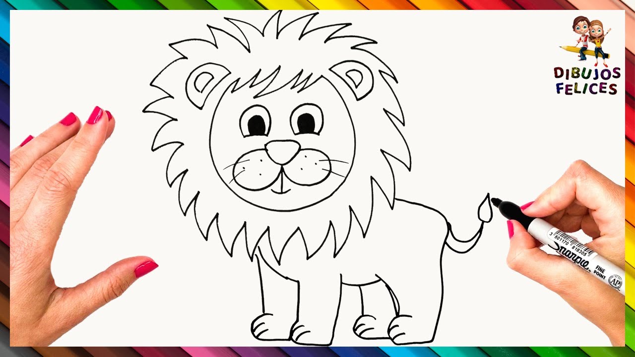 imagenes de leon para colorear e imprimir