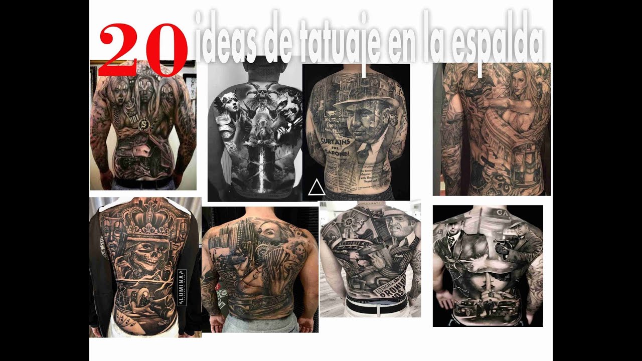 tatuaje en la espalda hombre pequeño