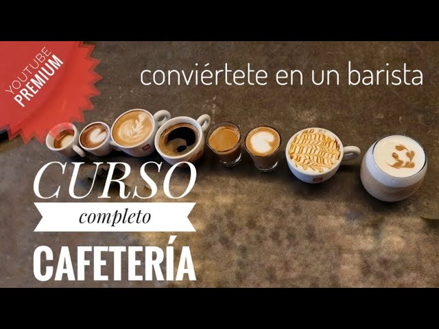 tipos de cafe en una cafeteria